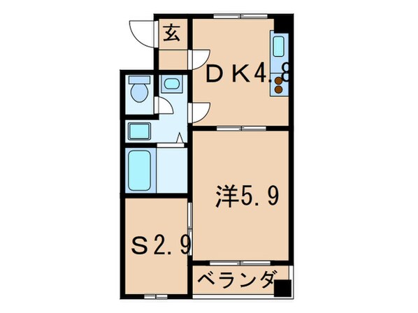 グランペール六甲の物件間取画像